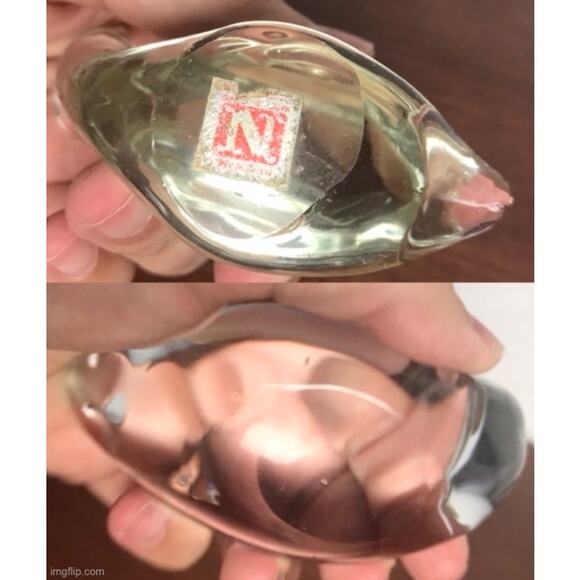 Bundle Of 2 VTG Animal Clear Art Glass Pieces Swan & Snail Napcoware Paperweight - Picture 6 of 12